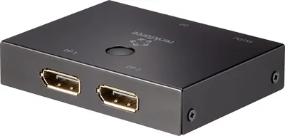 Obrázok produktu pre Renkforce 2 portový prepínač DisplayPort obojsmerne použiteľný 3840 x 2160 pixelov