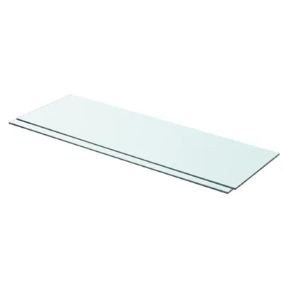 Immagine prodotto di vidaXL Mensole 2 pz. Vetro trasparente 80x25 cm