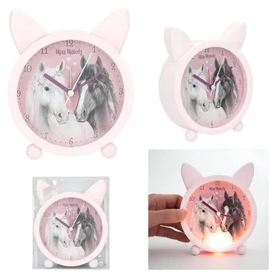 Produktbild von Depesche Miss Melody Fantasy Horse Wecker Rosa für Kinder