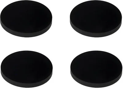 Obrázok produktu pre Štítky PDC – priemer 30 mm – 4 kusy – guma – samolepiace – hrúbka 3 mm – ochrana pre parkovacie systémy