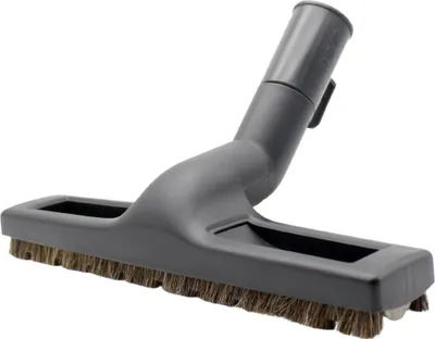 A close-up studio shot of a vacuum cleaner brush attachment.