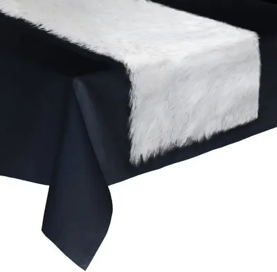 Zdjęcie produktu dla Futrzany bieżnik na stół, 45 x 150 cm
