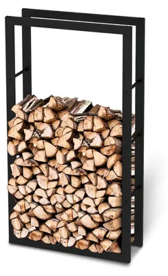 Produktbild von Kaminholzregal aus Metall Schwarz