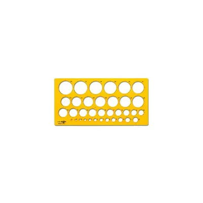 Produktbild von Arda Felgenmaske CF10 Gelb 1/30 mm - Packung mit 10 Stück