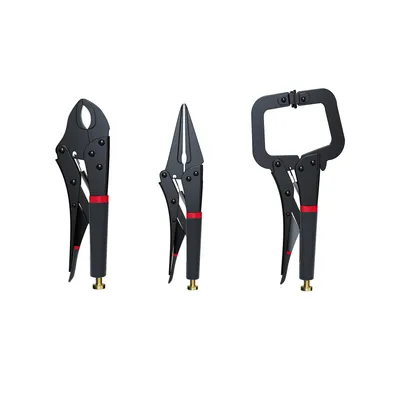 Produktbild von Gripzangen Set 3tlg Multifunktionale Langbeck-Gripzange Gebogene Backen C-Verschlusszange
