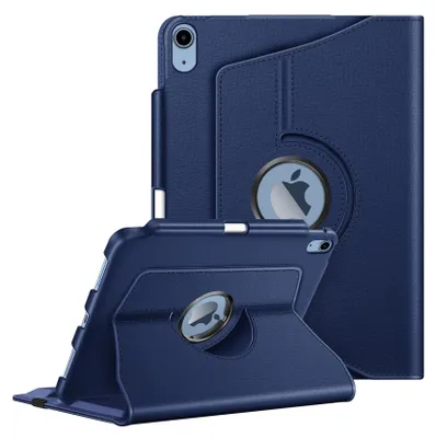 Produktbild von Fintie Hülle für iPad 11 Generation 11 Zoll 2025 (A16), iPad 10 Generation 10.9 Zoll 2022 mit Pencil Halter - Schutzhülle Cover mit 360 Grad drehbarem Ständer und Auto Schlaf/Wach, Marineblau