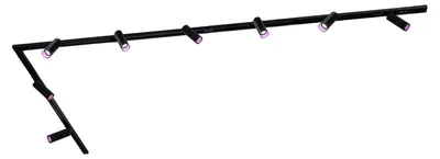 Produktbild von Ledvion Schienensystem lampen 3m 1-Phasen Schwarz 8-flammig RGB