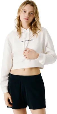 Produktbild von Red Bull Racing Cropped Logo Kapuzenpullover Weiß S Frau Weiß S