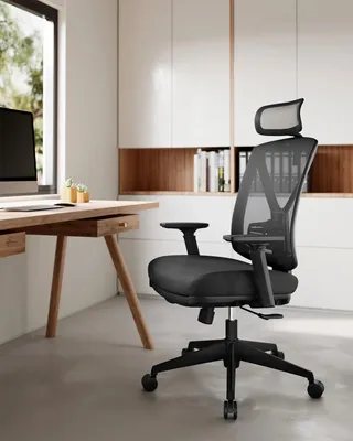 Obrázek produktu pro Ergonomická kancelářská židle – pohodlná židle – pracovní židle – kancelářská židle – kancelářská židle s podnožkou
