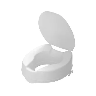 Produktbild von Behrend Toilettensitzerhöher, 10 cm, bis 120kg, mit Deckel