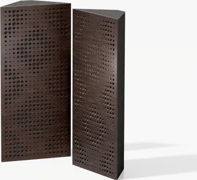 Obrázok produktu pre balenie 2 ks - Úzka akustická rohová basová pasca | Rozmer: 23 x 50 cm | Farba: (Wenge, REBAT)
