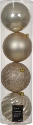 Productafbeelding van Kerstballen kunststof d14 cm parel 4 st Decoris