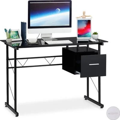Obrázek produktu pro relaxační skleněný stůl se zásuvkou