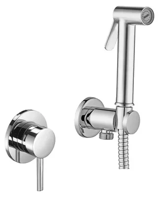 Image de Paffoni Bidet Kit - Mélangeur bidet mural avec douche et corps, chrome KITDUP110CR