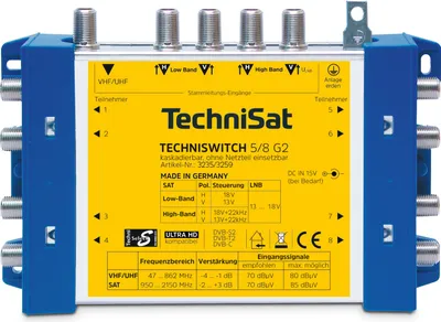 Produktbild von TechniSat TechniSwitch 5/8 G2 DC-NT (Grundeinheit mit Netzteil)