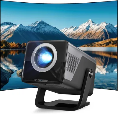 Image de [Projecteur natif 1080P/2000 ANSI/Assistant vocal KI] Projecteur intelligent avec système d'exploitation Android 14, compatible 4K, modèle X7, avec audio haute résolution, mise au point automatique par intelligence artificielle, Wi-Fi 6 et Bluetooth