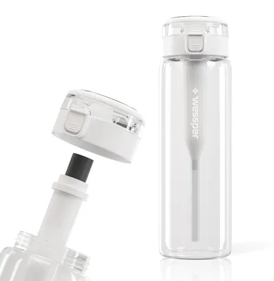 Image de Bouteille en verre, bouteille en verre avec bouchon à vis, gourde filtrante sans BPA, 680 ml