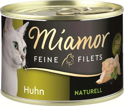 Produktbild von Miamor - Feine Filets Naturell Dose 12x156g  |  Huhn