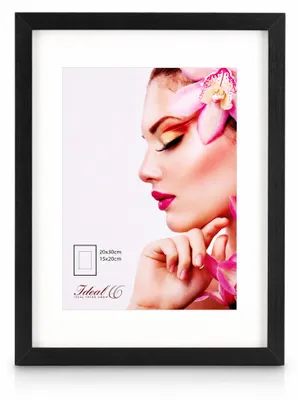 Produktbild von 3D Objektrahmen Holz Bilderrahmen Wanddeko Collage Poster Shirt Trikot Rahmen HR - Farbe: Schwarz | Format: 20x30