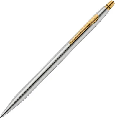 Productafbeelding van Cross Click Medalist Chrome met goudkleurige afspraken - Balpen