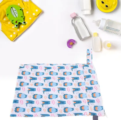 Image de Sacs imperméables réutilisables pour couches lavables, double fermeture éclair, sac multifonctionnel, maillot de bain pour voyager, plage ES007-EF401