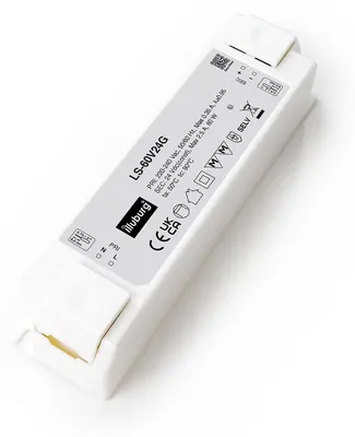 Immagine prodotto di Trasformatore LED da 24 V, 60 W, senza sfarfallio, per lampade e strisce LED