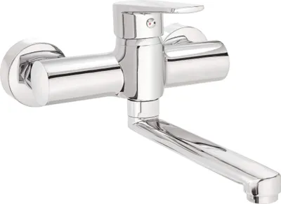 Produktbild von Tubo Wand-Waschtischarmatur, Chrom