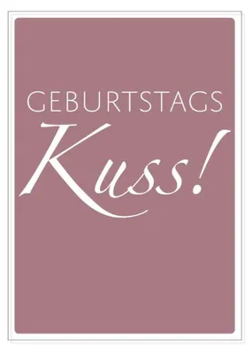Produktbild von Postkarte, Geburtstags Kuss