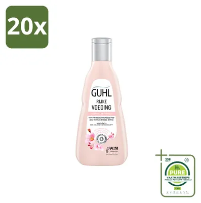 Obrázek produktu pro 20 kusů šamponu Guhl Rijke Voeding pro suché vlasy, objem 250 ml, velkopack
