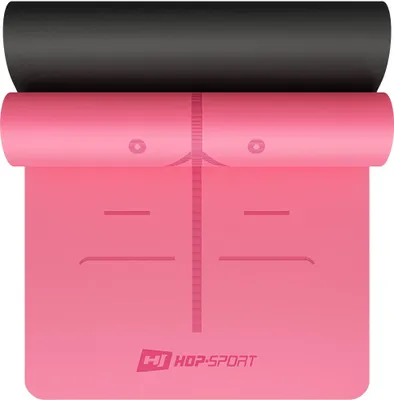 Produktbild von Hop-sport Podložka na jógu 0,5cm růžová I Podložka na cvičení I Jógamatka