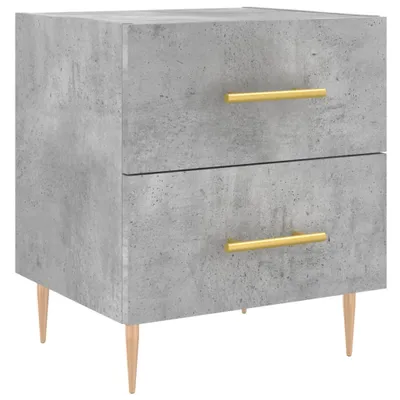 Produktbild von Nachttisch Betongrau 40x35x47,5 cm Holzwerkstoff