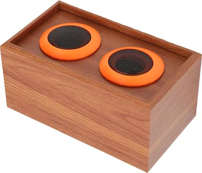 Imagen del producto de Altavoz de madera AMONIDA, altavoz de madera pasivo de alta fidelidad de 6 pulgadas, sonido de agudos puro, duradero y portátil (con textura de madera)