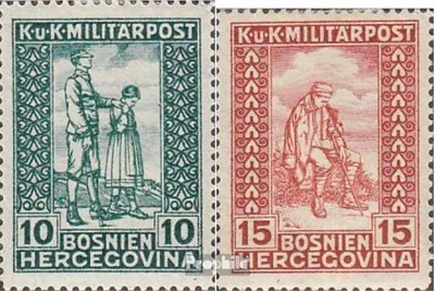 Produktbild von Briefmarken Österr.-Bosnien-Herzeg. 1918 Mi 142-143 (kompl.Ausg.) gestempelt Invalidenhilfe