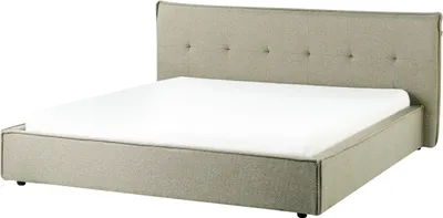 Produktbild von BELIANI Wasserbett Grün Leinen Gesteppt mit Matratze 180x200 cm Zubehör Hohes Kopfteil Schlafzimmer Bettrahmen Doppelbett Ehebett Stoffbett