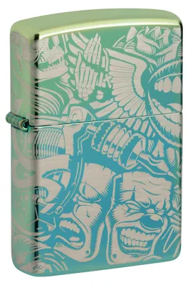 Obrázek produktu pro Benzínový zapalovač Zippo Tattoo, High Polish Teal