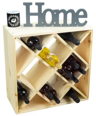 Produktbild von grosses Weinregal Natur 52 x 52 "Raute"