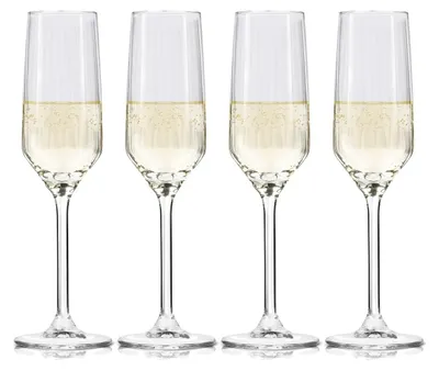 Produktbild von alpina Sektgläser 22cl - Champagner Gläser Set 4 Stück - Auch geeignet als Cava-