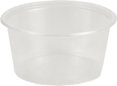Produktbild von Dressingbecher, PP rund 80 ml Ø 7,1 cm · 3,5 cm transparent