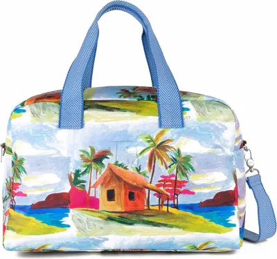 Productafbeelding van Oilily sporttas Aloha Sports Bag Brunnera Blue kleurrijke