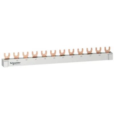 Produktbild von Schneider Electric Unica R9XFH312, Weiß, 400 V, Gabelverbindung, 1 Stück(e), 63 A, 22 cm