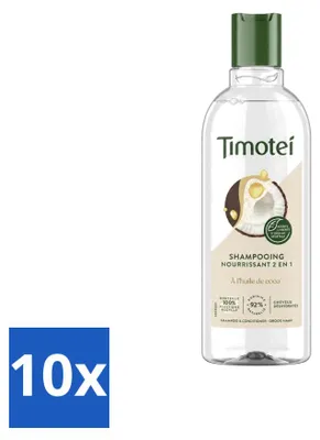 Productafbeelding van 10 x Timotei 2-in-1 Voedende Shampoo - 300 ml - Voordeelverpakking - 10 stuks