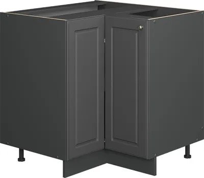 Produktbild von Eckunterschrank Vicco Fame-Line Anthrazit-Gold Landhaus 80.5 cm , AP Eiche, Model 56743