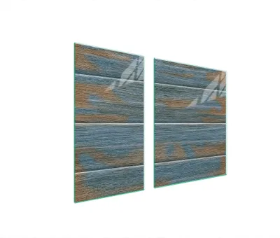 Produktbild von Herdabdeckplatten 2 teilig 90x52 Glaskeramikkochfeld Abdeckung Glas Schneidebrett Holz Türkis