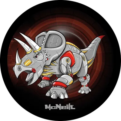 Produktbild von McNeill McAddys zu Schulranzen Dino: schwarz