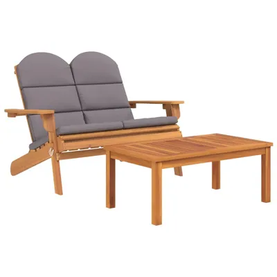 Produktbild von vidaXL 2-tlg. Garten-Lounge-Set Adirondack Massivholz Akazie