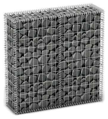 Produktbild von Gabionkorb mit Deckel, verzinkter Draht, 100 x 100 x 30 cm