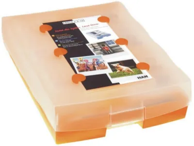 Produktbild von Lernsystem Croco 2-6-19 inkl. 100 Karten und 1 Bleistift orange/transluzent klar Packung mit 3 Stück