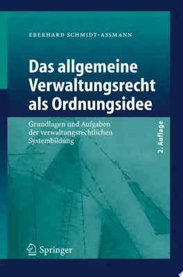 Produktbild von Das allgemeine Verwaltungsrecht als Ordnungsidee | Eberhard Schmidt-Sommerfeld