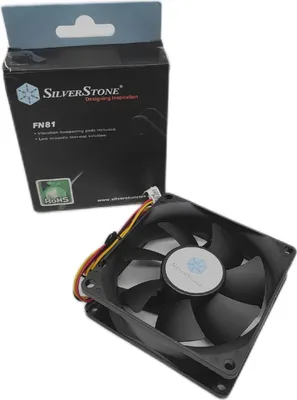 Zdjęcie produktu dla Silverstone FN81, Wentylator, Czarny
