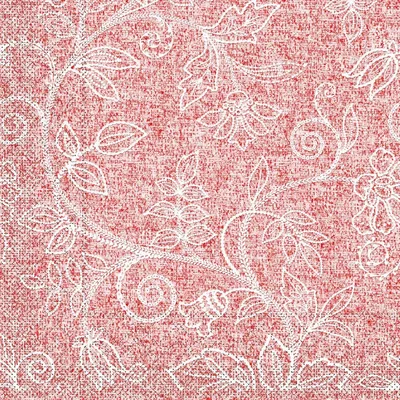Produktbild von Tissue Cocktail-Serviette Darlyn in Terrakotta, 25 x 25 cm, 3-lagig, 100 Stück - Mank - Floral